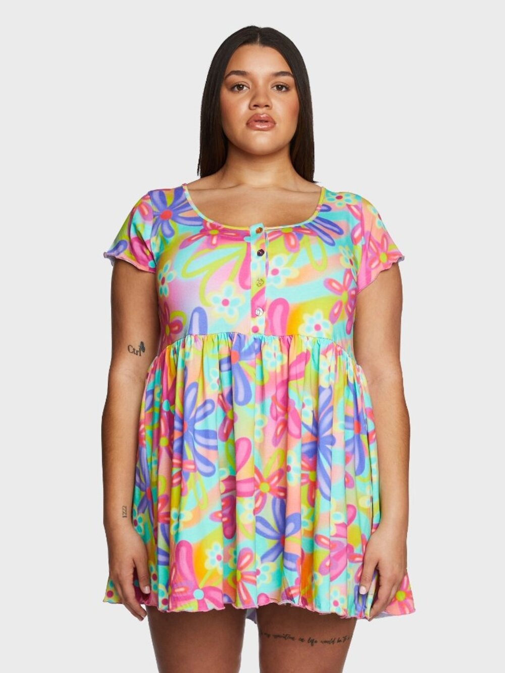 dELiA*s by Dolls Kill Daydreamers Only Babydoll Dress, Plus Size 2x